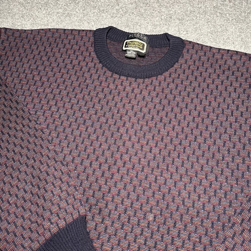 Vintage Britches of Georgetown Sweater Mens Large Merino Wool Crew 90s